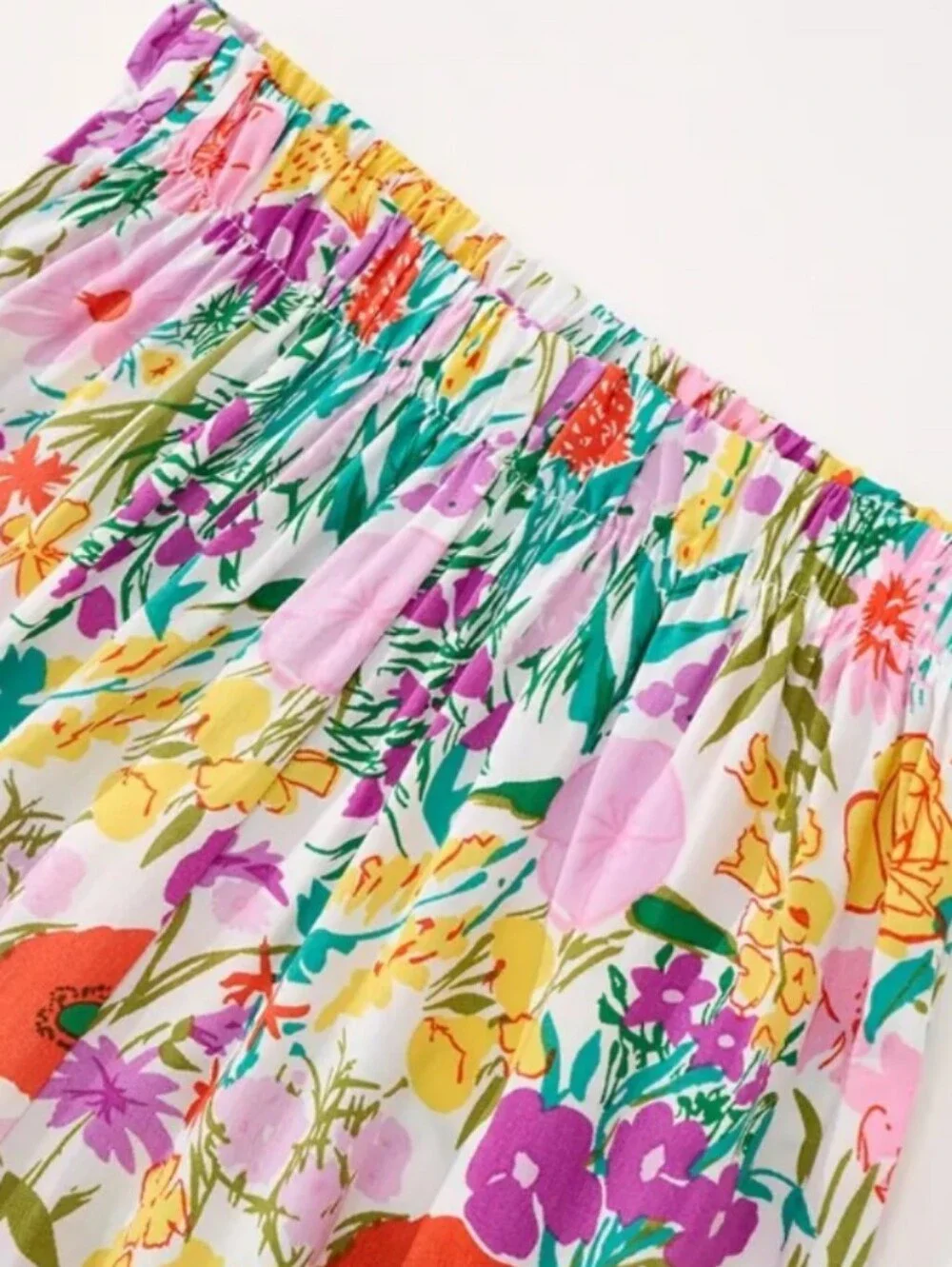 Girls Floral Two-Piece Set - Multicolor